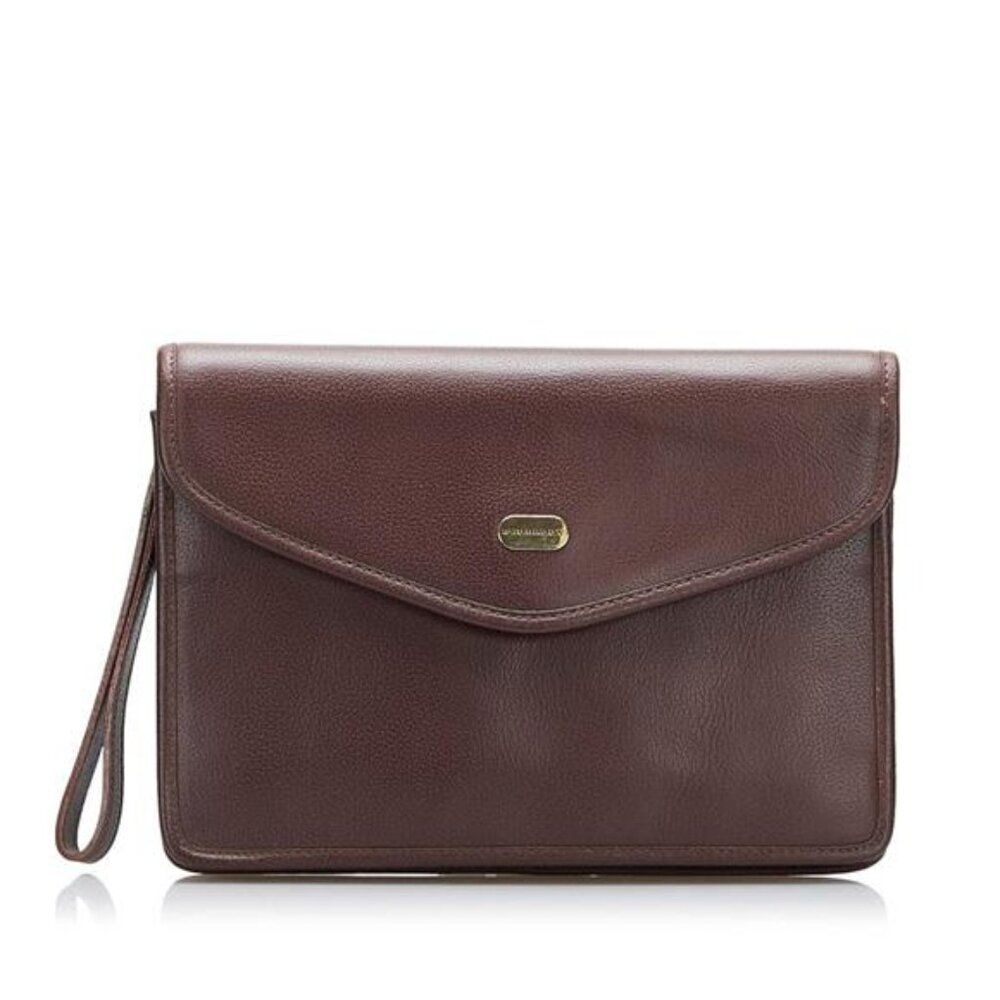 Burberry Leather Clutch Bag